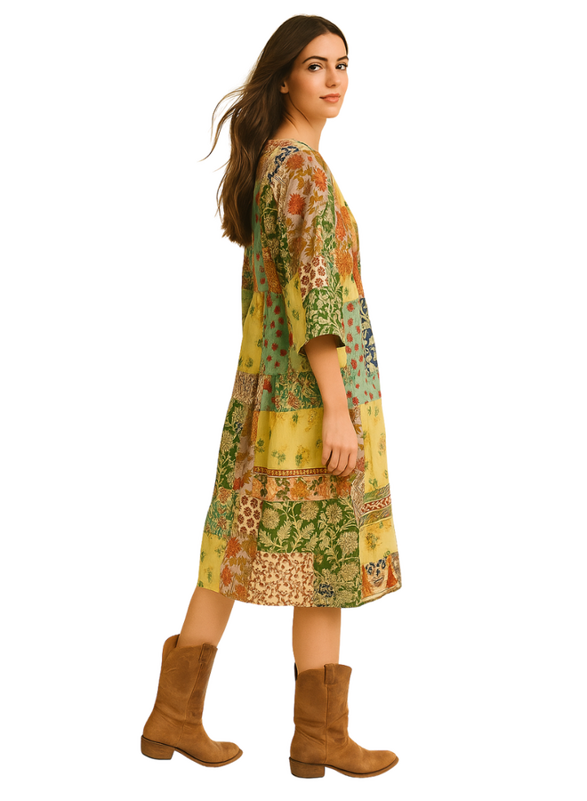Jaded Gypsy Afternoon Garden Views Dress