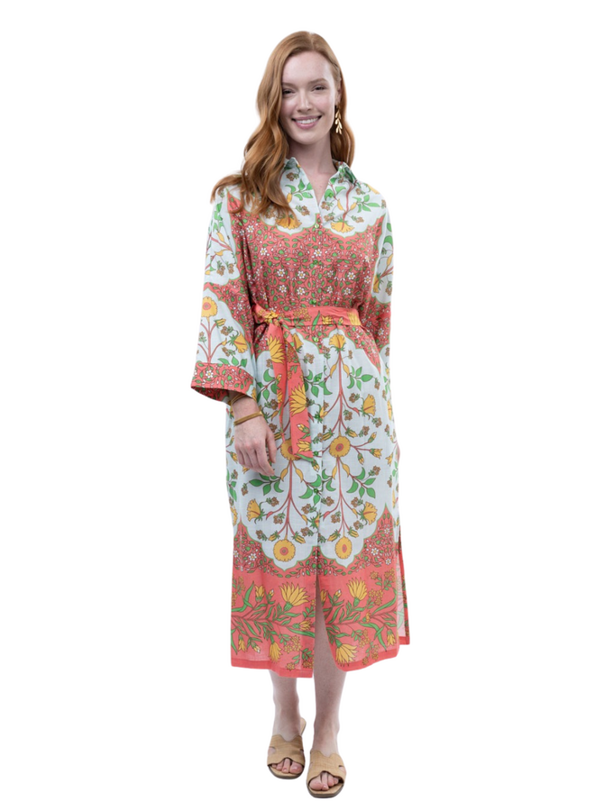 Uncle Frank Bordered Shirt Dress