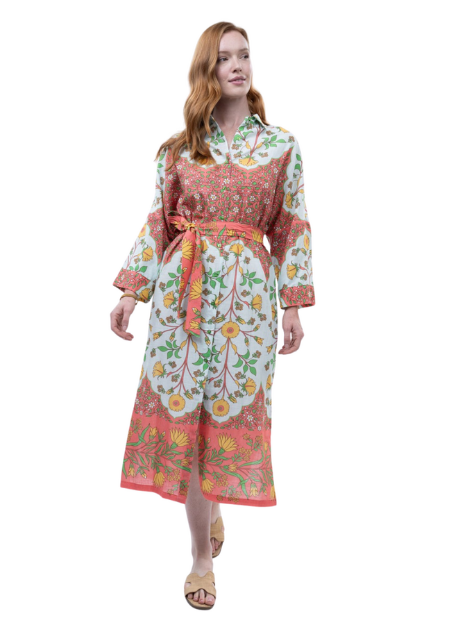 Uncle Frank Bordered Shirt Dress