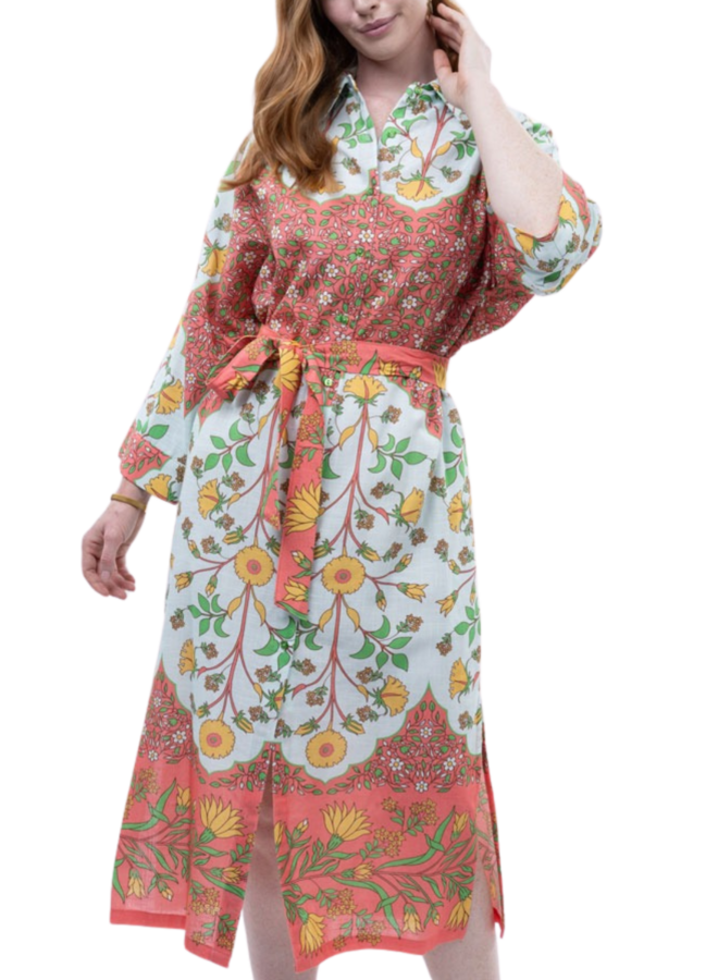 Uncle Frank Bordered Shirt Dress