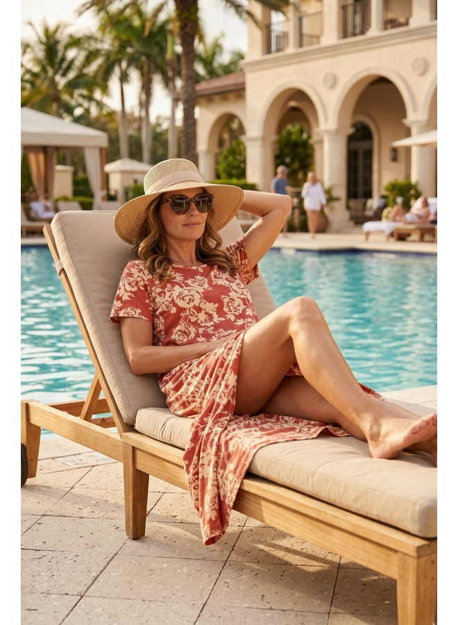 Jaded Gypsy Weekend Wander Dress in Bed of Roses