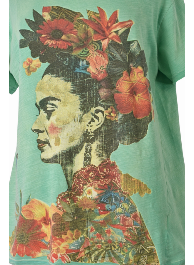 Jaded Gypsy Moon Dance Tee in Frida Floral Dreams