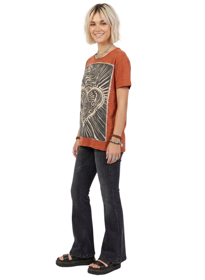 Jaded Gypsy Moon Dance Tee in Heart of Light