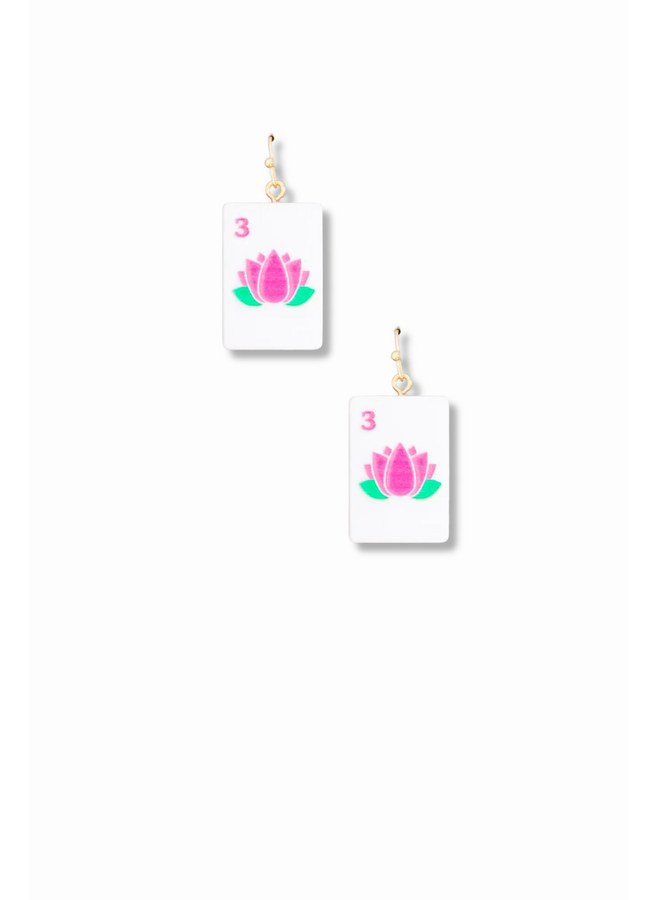 Mahjong Tile Earrings