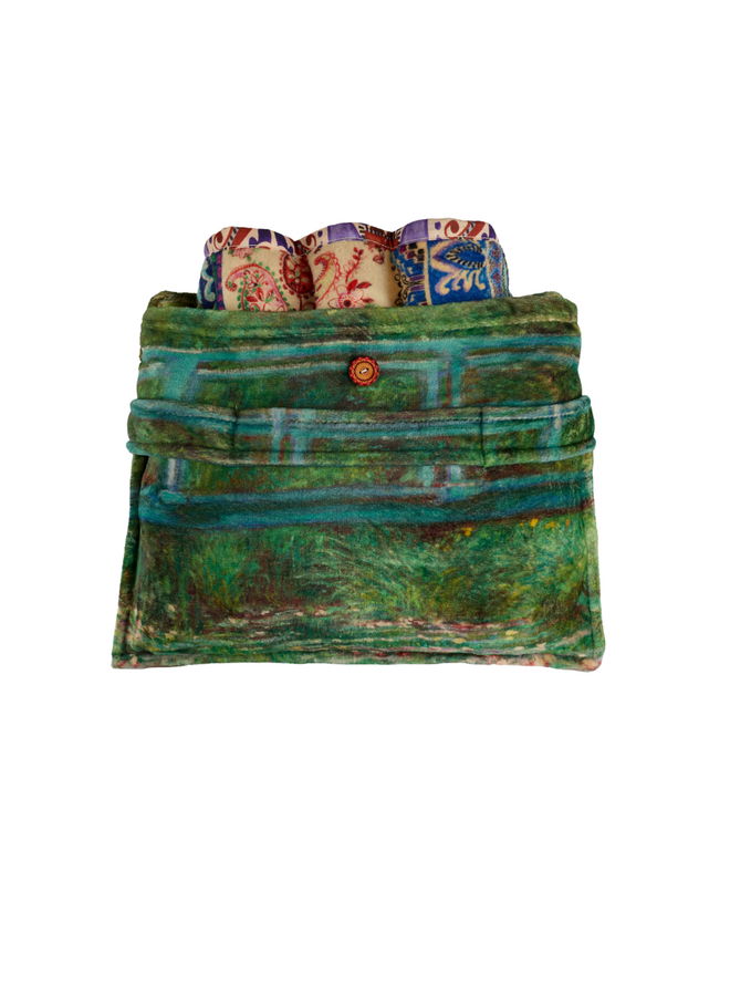 Johnny Was The Japanese Footbridge Travel Blanket