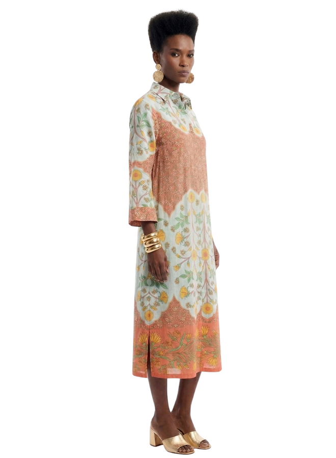 Uncle Frank Bordered Shirt Dress