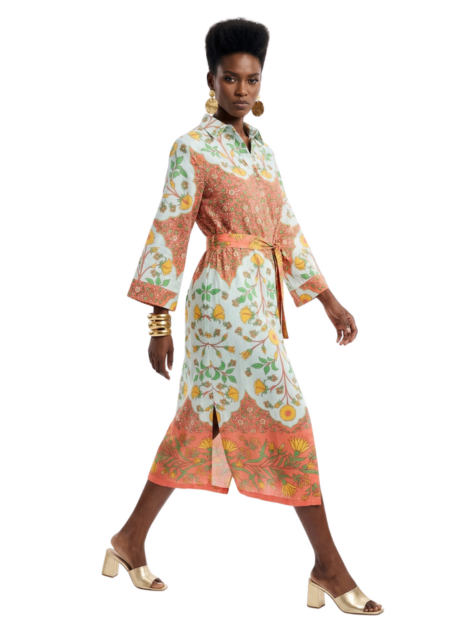 Uncle Frank Bordered Shirt Dress