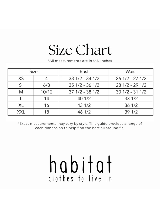 Habitat Coverstitch Tee in Coral