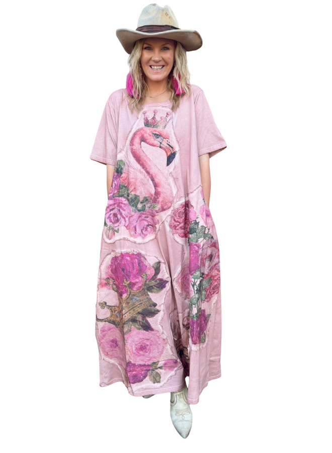 Rare Bird Flamingo T Dress