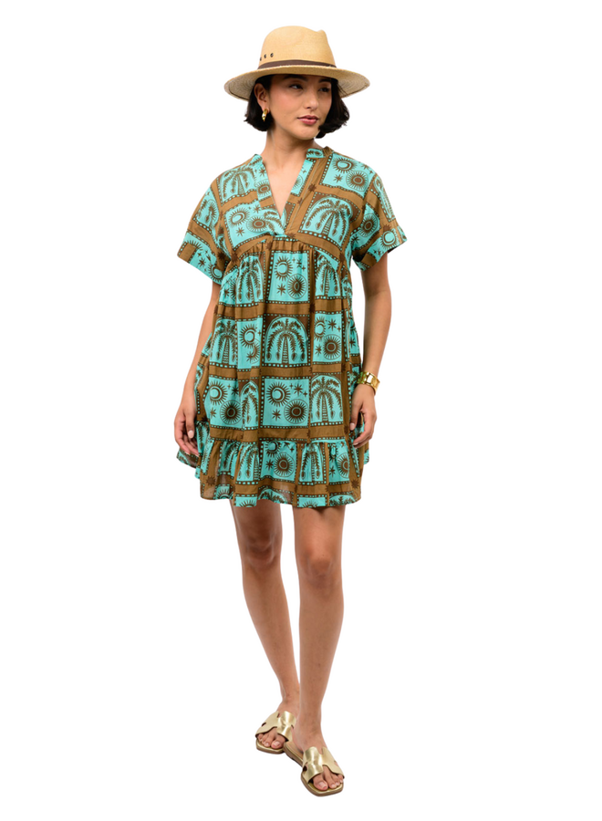 Uncle Frank Block Tropical Dress