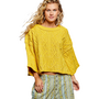 Cozy Crop Cable Sweater in Honey
