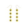 Daisy Chain Earrings In Yellow