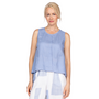 Olivia Linen Tank in Periwinkle