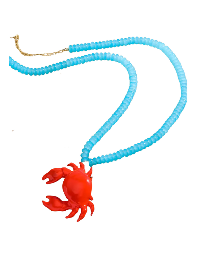 Mr. Blue Crab Necklace