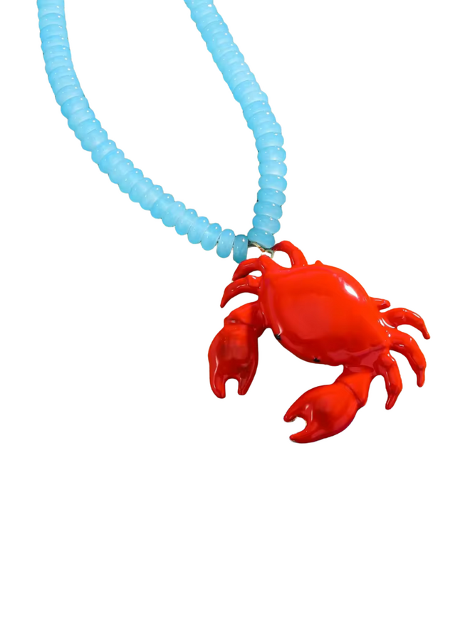 Mr. Blue Crab Necklace
