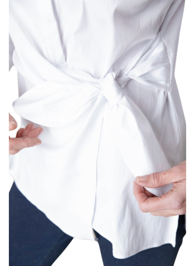 Habitat Perfect Side Tie Shirt in White