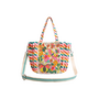 Rainbow Wings Floral Tote