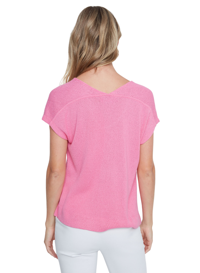 Renuar Easy V-Neck Knit Top in Two Colors