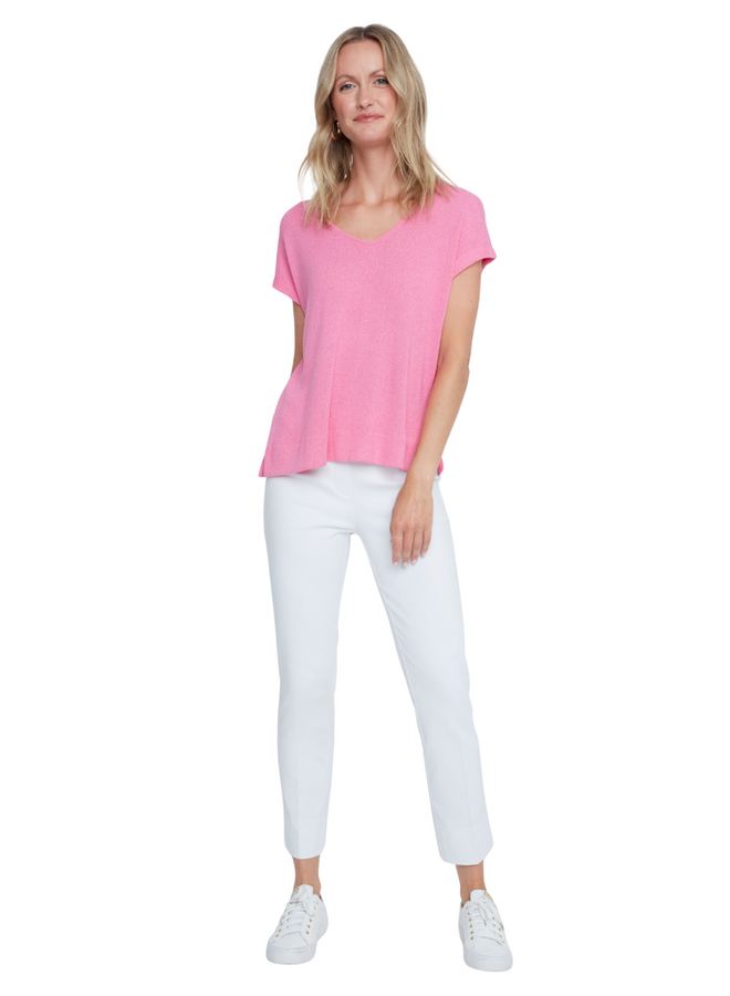 Renuar Easy V-Neck Knit Top in Two Colors