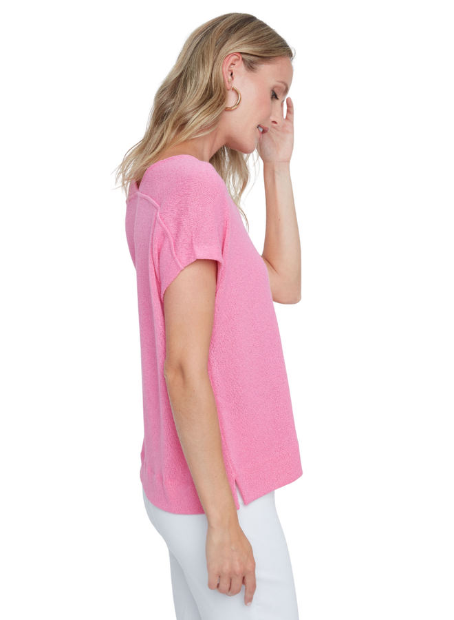 Renuar Easy V-Neck Knit Top in Two Colors
