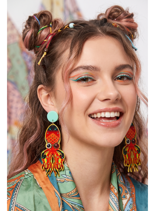 Mr. Octopus Earrings