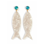 Happy Fish Acrylic Earrings