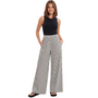 Seersucker Striped Wide Leg Pants