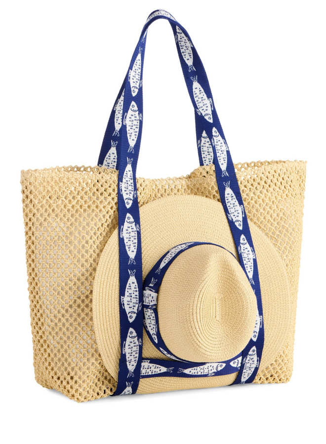 Fisher Tote And Hat Set
