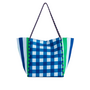 Samba Tote In Navy And Green