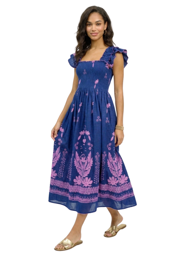 Uncle Frank Smocked Border Dress