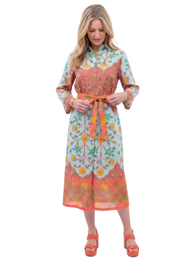 Uncle Frank Bordered Shirt Dress