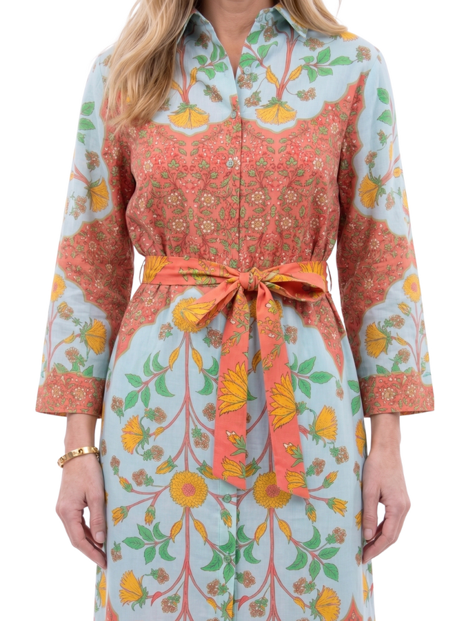 Uncle Frank Bordered Shirt Dress