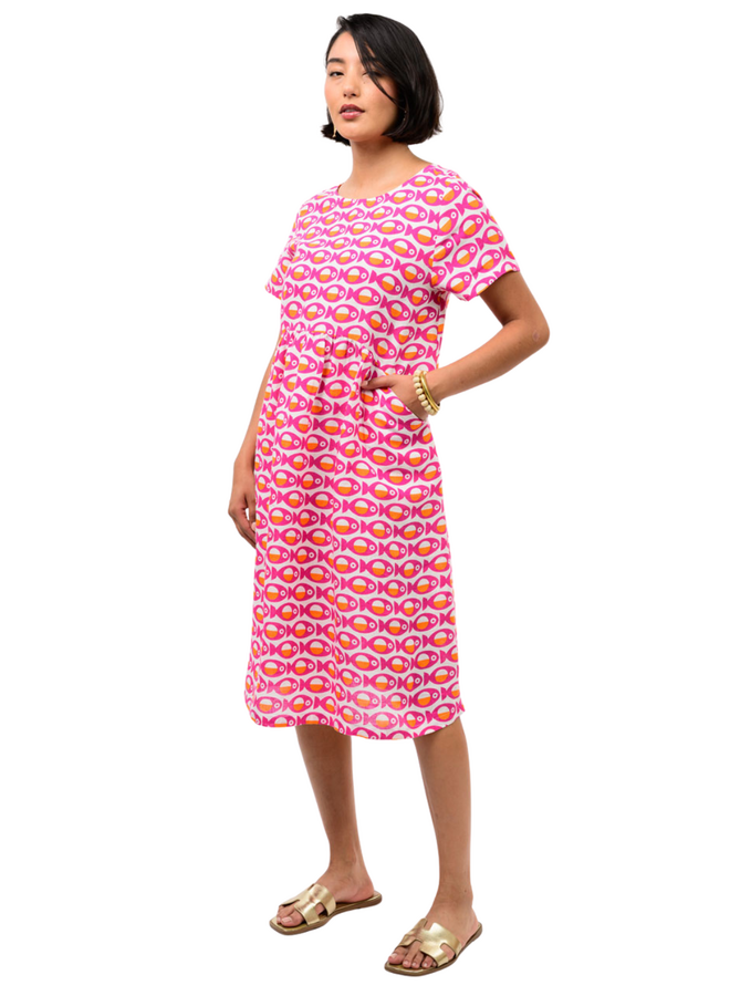 Uncle Frank Linen Fish Catch Dress