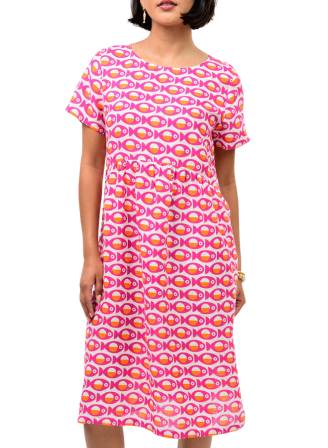 Uncle Frank Linen Fish Catch Dress