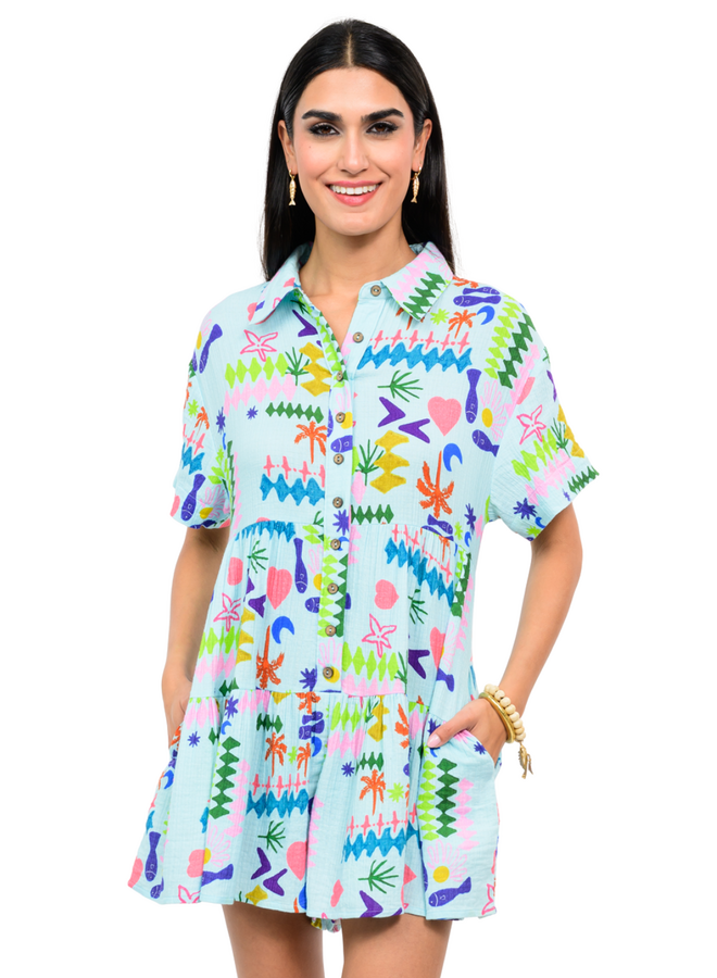 Uncle Frank Tropical Punch Romper
