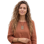Ink + Alloy Brass Vertical Pendant Necklace
