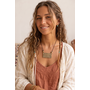 Ink + Alloy Brass Horizontal Pendant Necklace