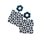Flower Checkerboard Earrings
