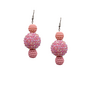 Pink Disco Ball Earrings