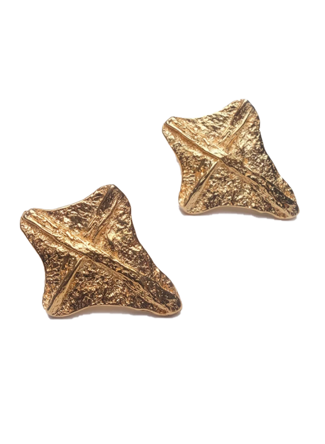 Cruciform Gold Earrings