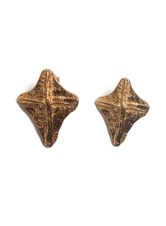 Cruciform Gold Earrings