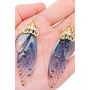 Handmade Fairy Wings Earrings Violet
