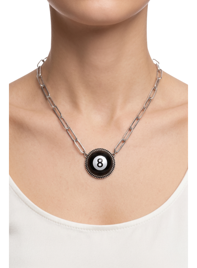 8 Ball Pendant Necklace