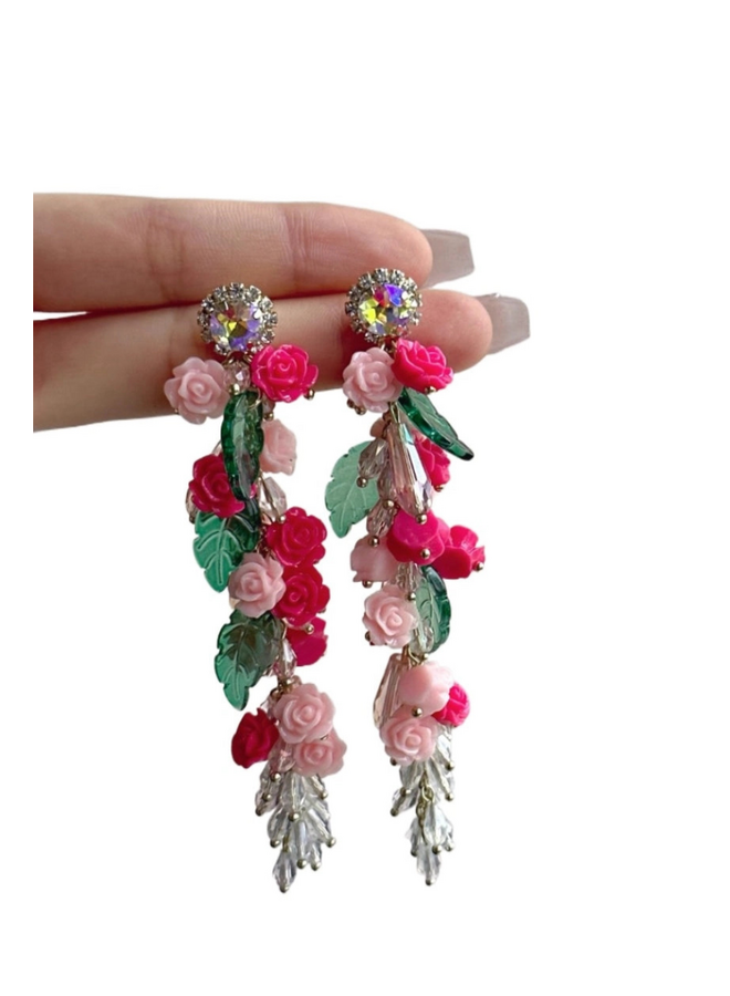 Rose Cascade Earrings