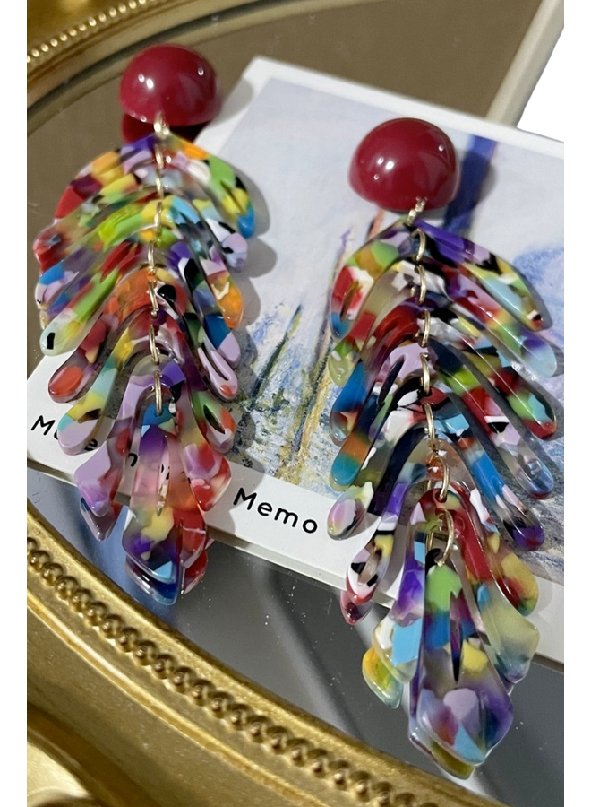 Bohemian Tassel Leaf Earrings
