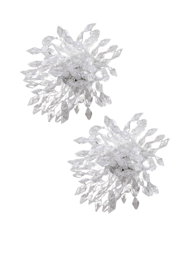 Firework Earrings In Clear