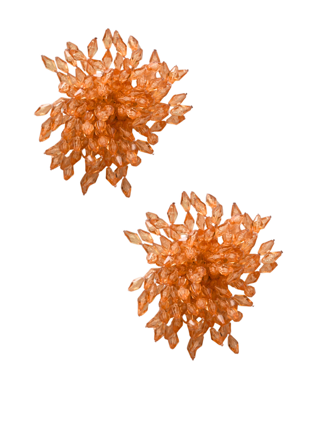 Firework Earrings In Orange
