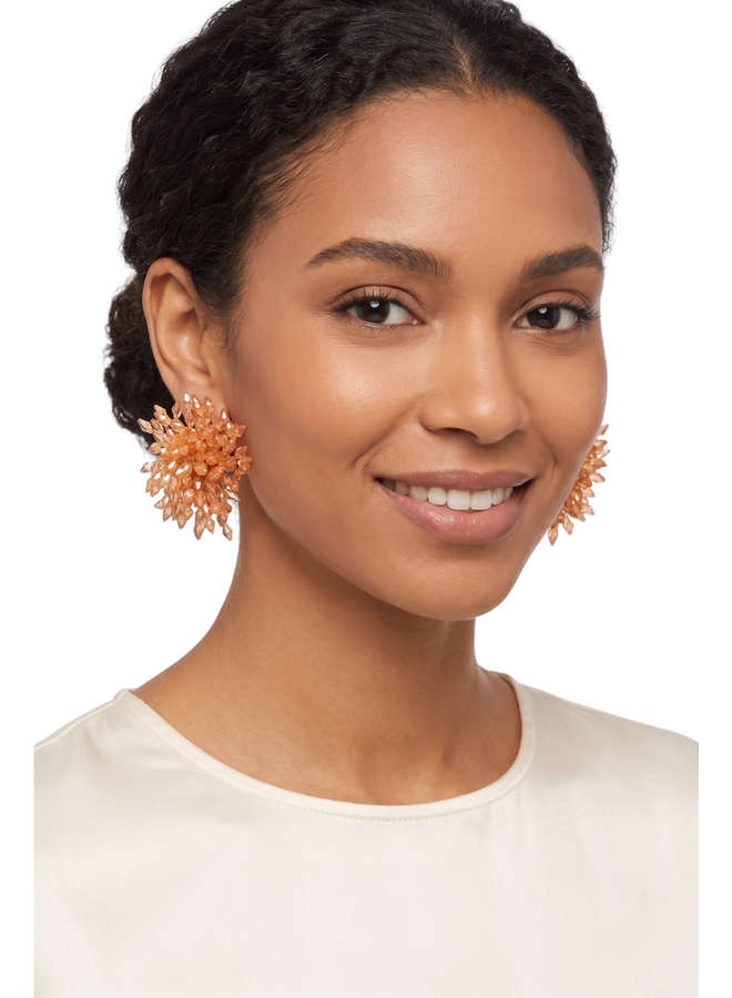 Firework Earrings In Orange