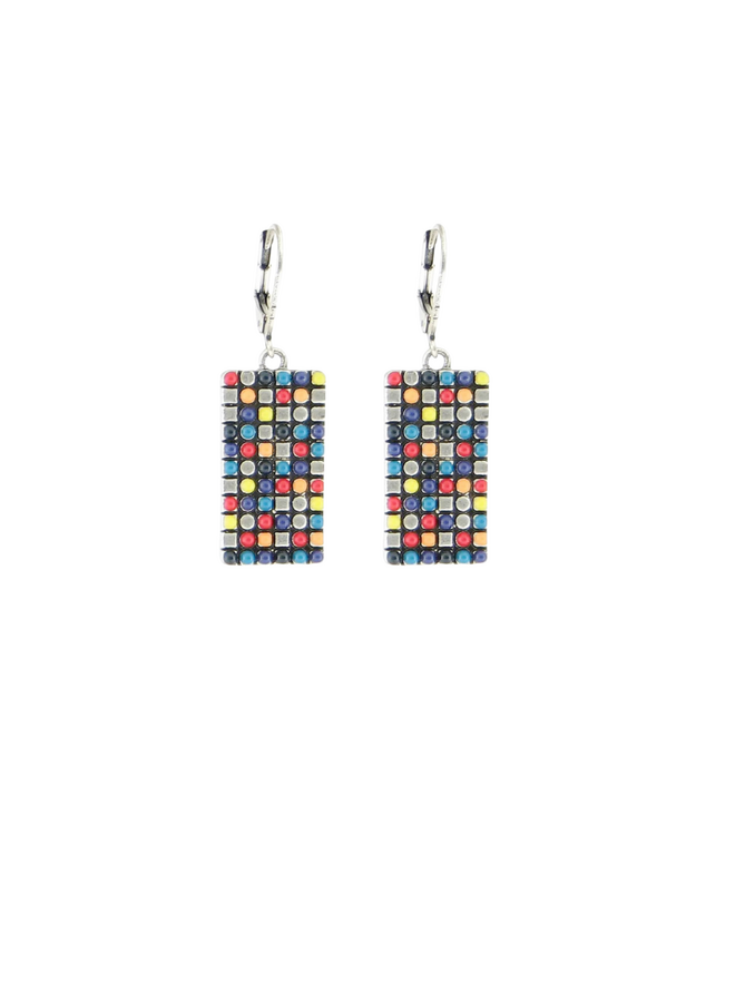 Mosaic Rectangle Earrings