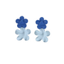 Two Blue Flower Earrings